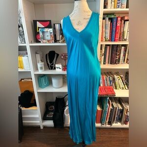 NWT Michael Stars Randi V-Neck Satin Dress in L